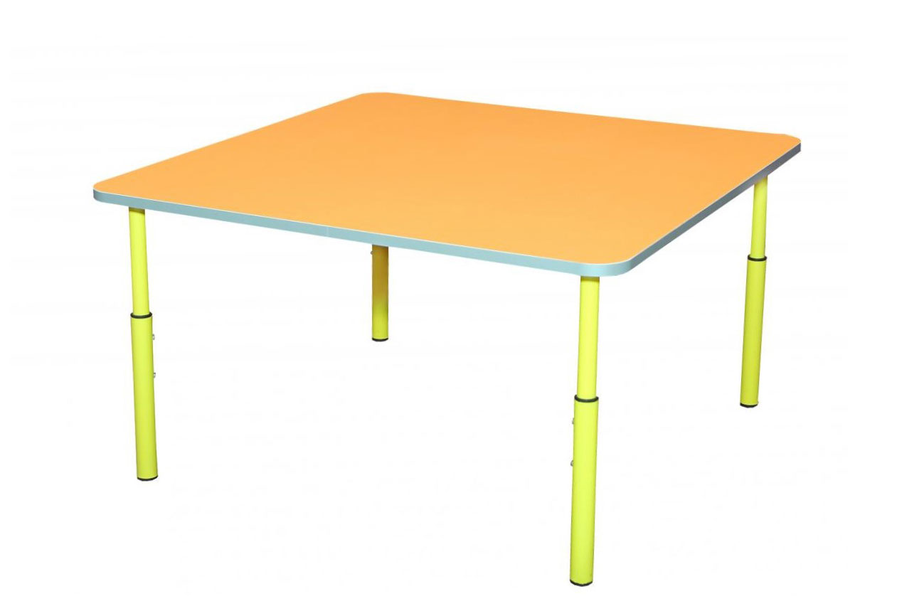 Стіл дитячий квадратний, 830х830х460-580 мм, регулюється на ростові групи № 1-3 (ЛЕОНТЕК) (17240)